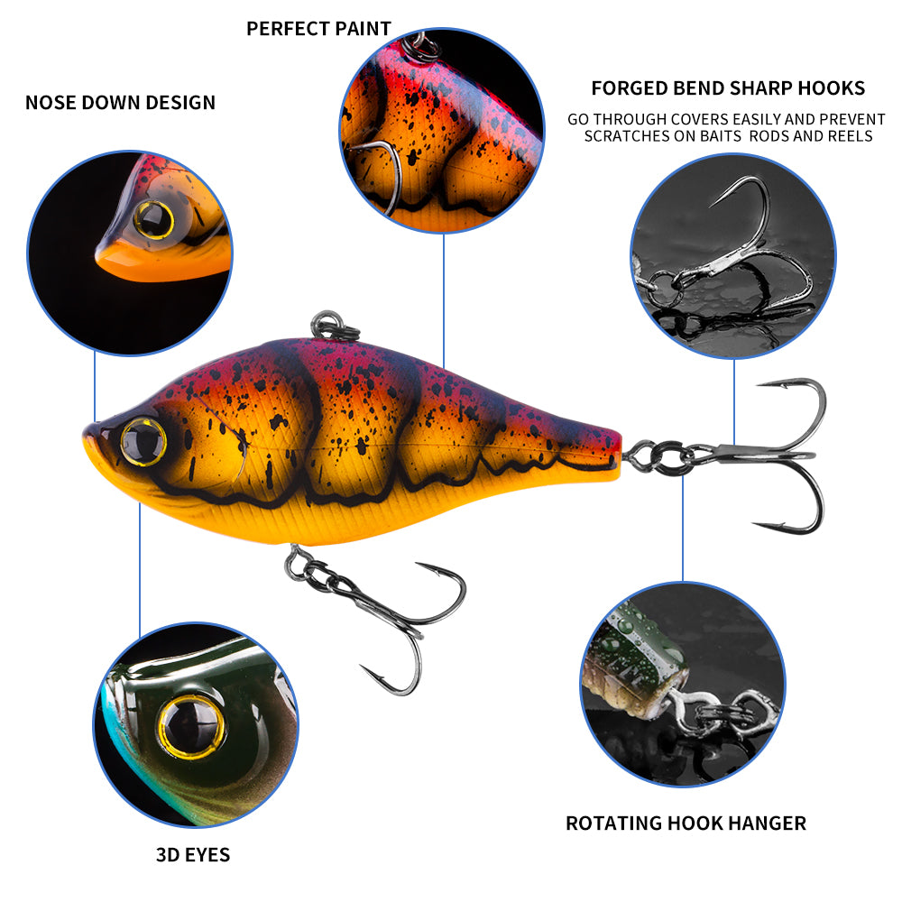 Lipless Sergeant 3/4 Rattling, Chart. Blue Lipless Sergeant 3/4 Rattling, Chart. Blue